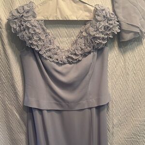 Elegant Lavender Ruffle Dress